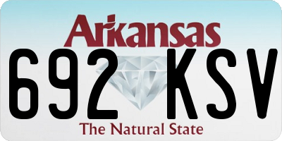 AR license plate 692KSV