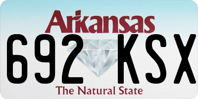 AR license plate 692KSX
