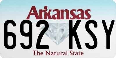 AR license plate 692KSY