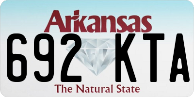AR license plate 692KTA