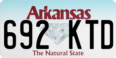 AR license plate 692KTD