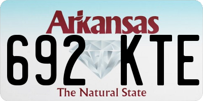 AR license plate 692KTE