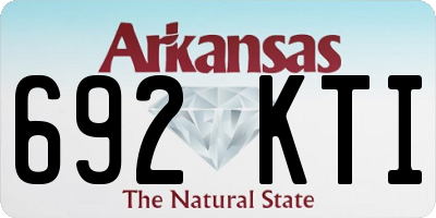 AR license plate 692KTI
