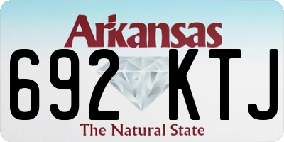 AR license plate 692KTJ