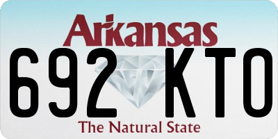 AR license plate 692KTO