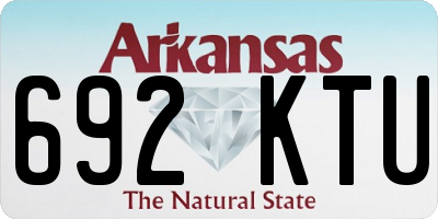 AR license plate 692KTU