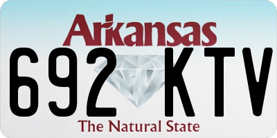 AR license plate 692KTV