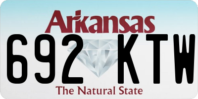 AR license plate 692KTW