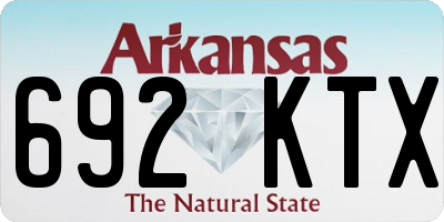 AR license plate 692KTX