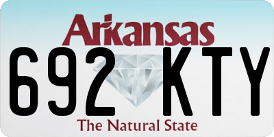 AR license plate 692KTY