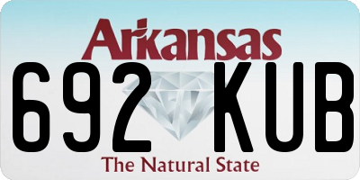 AR license plate 692KUB