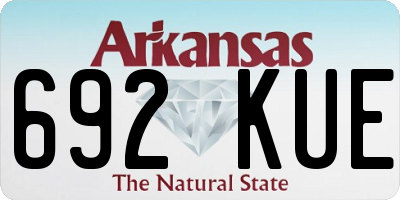 AR license plate 692KUE