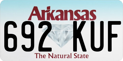 AR license plate 692KUF