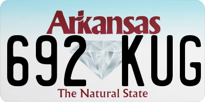 AR license plate 692KUG