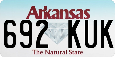 AR license plate 692KUK
