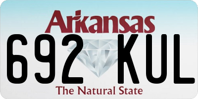 AR license plate 692KUL