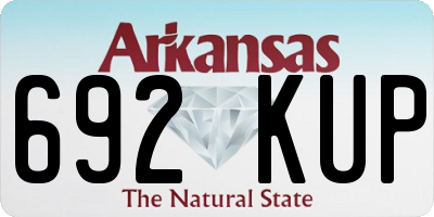 AR license plate 692KUP