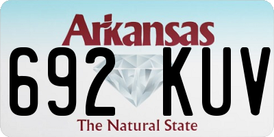 AR license plate 692KUV