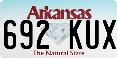 AR license plate 692KUX