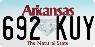 AR license plate 692KUY