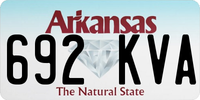 AR license plate 692KVA