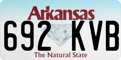 AR license plate 692KVB
