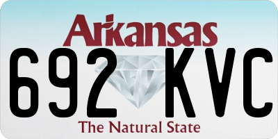 AR license plate 692KVC