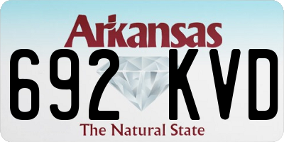 AR license plate 692KVD