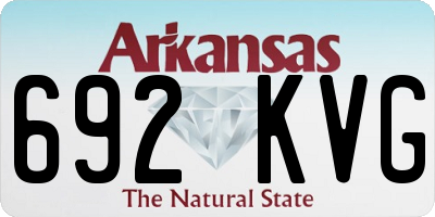 AR license plate 692KVG