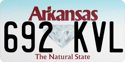 AR license plate 692KVL
