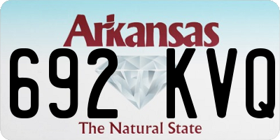 AR license plate 692KVQ
