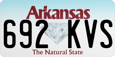 AR license plate 692KVS