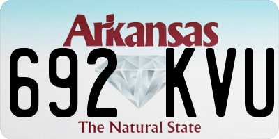 AR license plate 692KVU