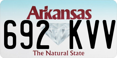 AR license plate 692KVV
