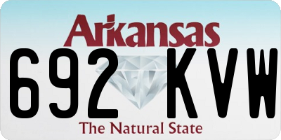 AR license plate 692KVW