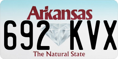 AR license plate 692KVX