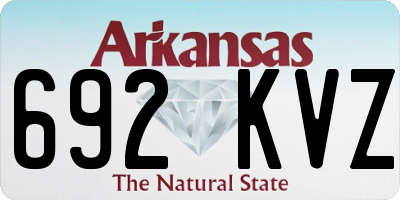 AR license plate 692KVZ