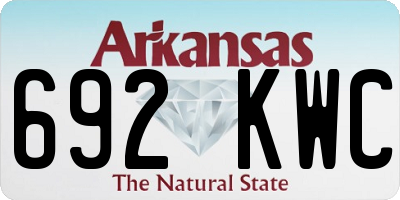 AR license plate 692KWC