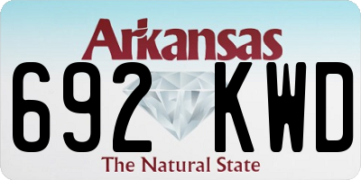 AR license plate 692KWD