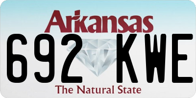 AR license plate 692KWE