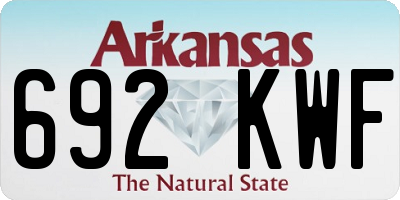AR license plate 692KWF