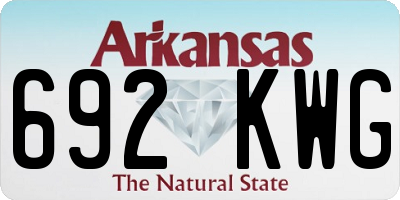 AR license plate 692KWG