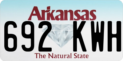AR license plate 692KWH