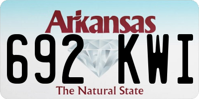 AR license plate 692KWI