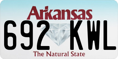 AR license plate 692KWL