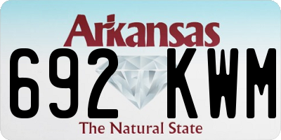 AR license plate 692KWM