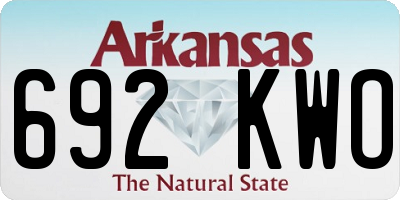 AR license plate 692KWO