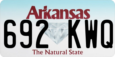 AR license plate 692KWQ