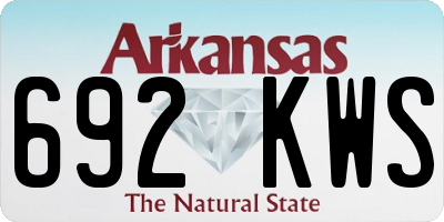 AR license plate 692KWS