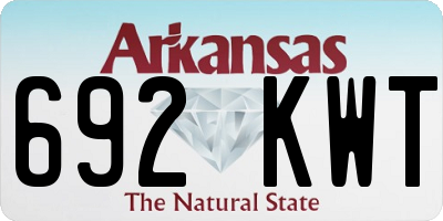 AR license plate 692KWT